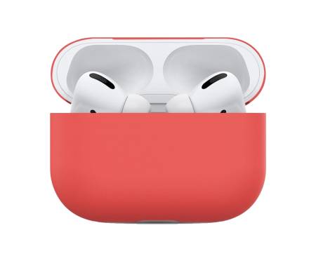 Чехол для Airpods Pro Silicone case Ultra Thin Watermelon Red