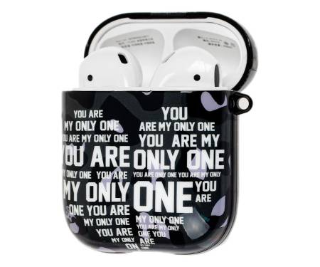 Чехол для Airpods 2 Stickers Print Case Only One