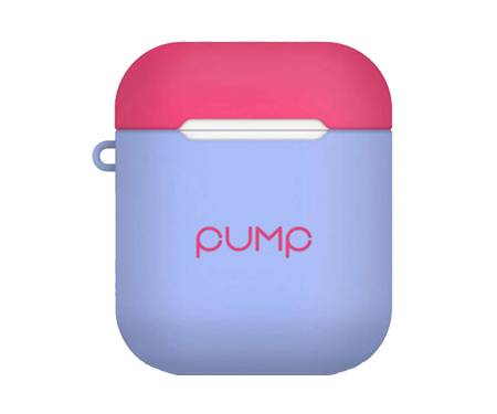 Чехол для Airpods 2 Silicone Case Pump Violet-Light Blue
