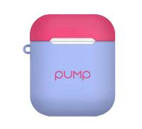 Чехол для Airpods 2 Silicone Case Pump Violet-Light Blue