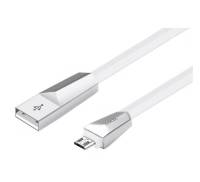 Кабель Hoco X4 Zinc Alloy rhombus Micro USB Charging Cable White