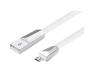 Кабель Hoco X4 Zinc Alloy rhombus Micro USB Charging Cable White