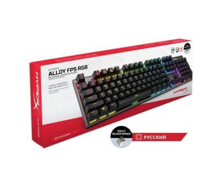 Клавиатура HyperX FPS RGB Kailh Silver Speed (HX-KB1SS2-RU)