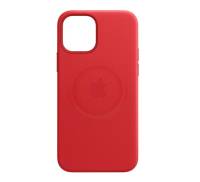Чехол для Apple iPhone 12/12 Pro Leather Case with MagSafe Red Copy