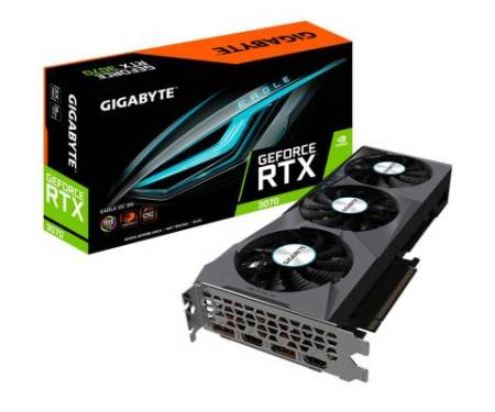 Видеокарта GIGABYTE GeForce RTX3070 8Gb EAGLE OC (GV-N3070EAGLE OC-8GD)