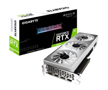 Видеокарта GIGABYTE GeForce RTX3070 8Gb VISION OC (GV-N3070VISION OC-8GD)