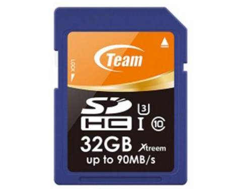 Карта памяти Team 32GB SDHC Class 10 UHS-I/U3 XTreem (TSDHC32GU301)