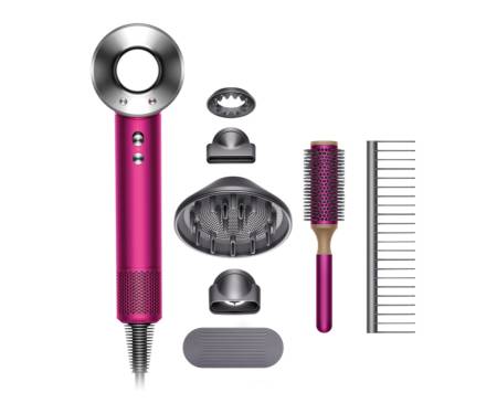 Фен Dyson HD01 Supersonic Fuchsia + Brush Kit (HD01 Brush Kit)