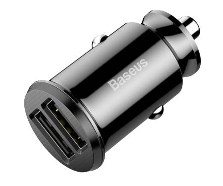 Автомобильное зарядное устройство Baseus Grain C Dual USB 5V 3.1A Black (CCALL-ML01)
