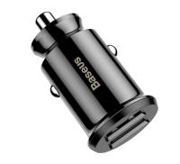 Автомобильное зарядное устройство Baseus Grain C Dual USB 5V 3.1A Black (CCALL-ML01)