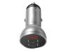 Автомобильное зарядное устройство Baseus Digital Display Dual USB 4.8 A Car Charger 24 W Silver (CCBX-0S)