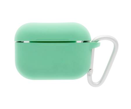 Чехол для Airpods Pro Liquid Silicone Case с карабином Blueo Spearmint