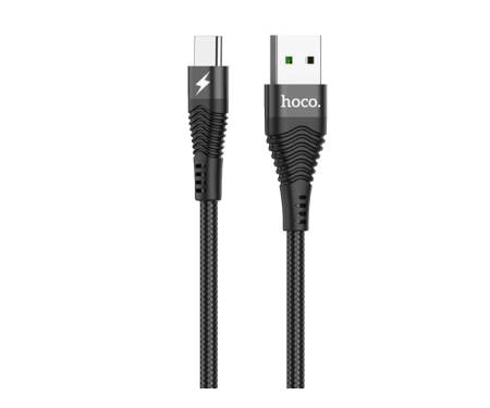 Кабель Hoco U53 Flash Type-C 5A (1.2m) Black
