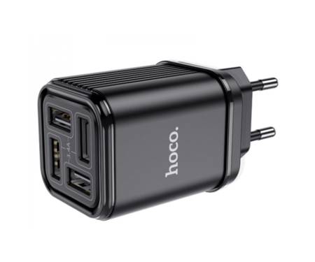 Сетевое зарядное устройство Hoco C84A Resolute 3.4A 4USB Black