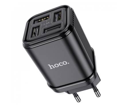 Сетевое зарядное устройство Hoco C84A Resolute 3.4A 4USB Black