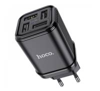 Сетевое зарядное устройство Hoco C84A Resolute 3.4A 4USB Black