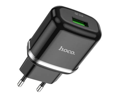 Сетевое зарядное устройство Hoco N3 Special QC3.0 1USB Black