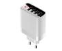 Сетевое зарядное устройство Baseus Mirror Lake Digital Display Travel Charger 30W 4USB White (CCJMHB-B02)