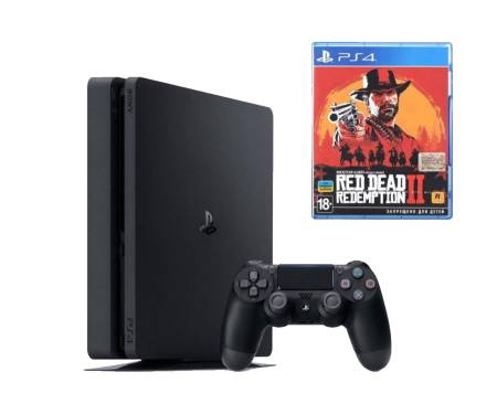 Игровая приставка Sony Playstation 4 Slim 1TB + Red Dead Redemption 2