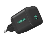 Сетевое зарядное устройство IRONN 20W Type-C Black (IR2010N)