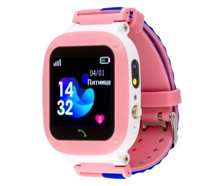 Смарт-часы AmiGo GO004 Splashproof Camera LED Pink