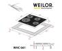 Варочная поверхность WEILOR WHC 661 BLACK