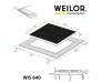 Варочная поверхность WEILOR WIS 640 BLACK