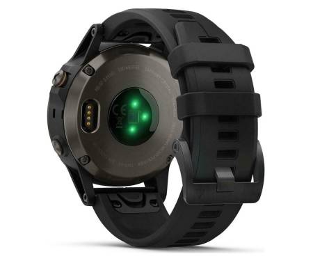 Спортивные часы Garmin Fenix 5 Plus Carbon Gray DLC Titanium with Black Silicone Band (010-01988-20)