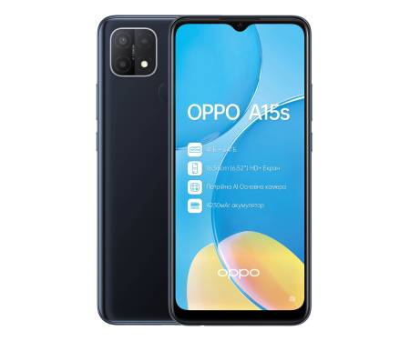 Смартфон OPPO A15s 4/64GB Black