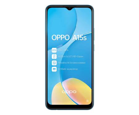 Смартфон OPPO A15s 4/64GB Blue
