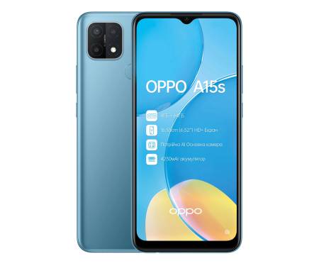 Смартфон OPPO A15s 4/64GB Blue