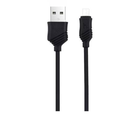 Кабель Hoco X6 khaki Micro charging cable Black