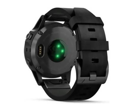 Спортивные часы Garmin Fenix 5 Plus Sapphire Black with Black Leather Band (010-01988-06)