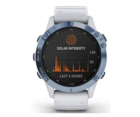 Смарт-часы Garmin Fenix 6 Pro Solar Edition Mineral Blue with Whitestone Band (010-02410-19)