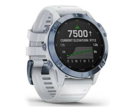 Смарт-часы Garmin Fenix 6 Pro Solar Edition Mineral Blue with Whitestone Band (010-02410-19)