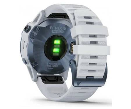 Смарт-часы Garmin Fenix 6 Pro Solar Edition Mineral Blue with Whitestone Band (010-02410-19)