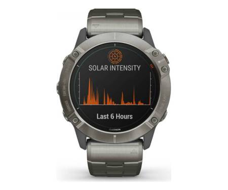 Спортивные часы Garmin Fenix 6X Pro Solar Edition Titanium with Vented Titanium Bracelet (010-02157-24/23)