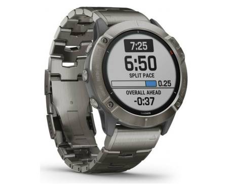 Спортивные часы Garmin Fenix 6X Pro Solar Edition Titanium with Vented Titanium Bracelet (010-02157-24/23)