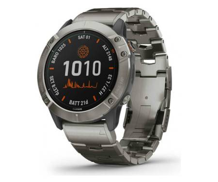 Спортивные часы Garmin Fenix 6X Pro Solar Edition Titanium with Vented Titanium Bracelet (010-02157-24/23)