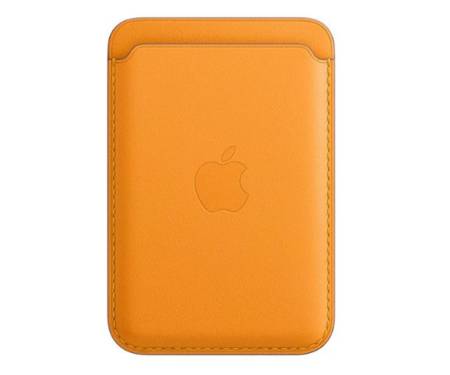 Чехол для пластиковых карт Apple iPhone Leather Wallet with MagSafe - California Poppy (MHLP3)