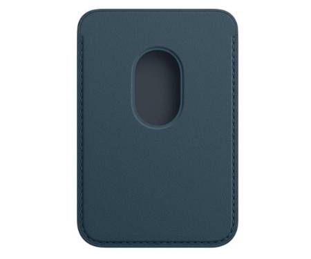 Чехол для пластиковых карт Apple iPhone Leather Wallet with MagSafe - Baltic Blue (MHLQ3)