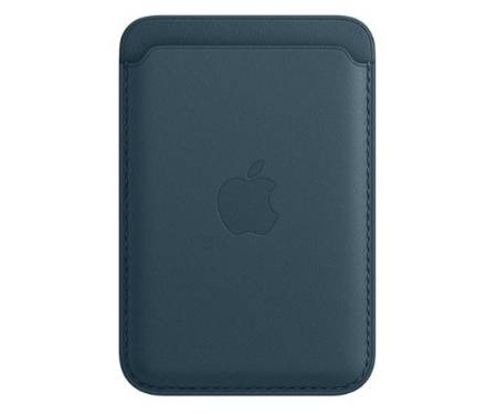 Чехол для пластиковых карт Apple iPhone Leather Wallet with MagSafe - Baltic Blue (MHLQ3)
