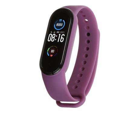 Ремешок для браслета Xiaomi Mi Band 5/6 Silicone Purple