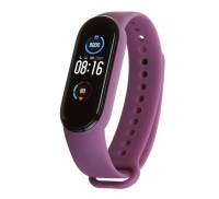 Ремешок для браслета Xiaomi Mi Band 5/6 Silicone Purple