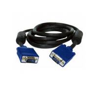 Кабель Atcom (15261) VGA-VGA HD15M/HD15M 1080p с 2-мя фер. кольцами 1,8м (15 жил) черный