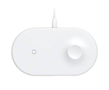 Беспроводное зарядное устройство Baseus Smart 2in1 Wireless Charger Type-C White (WX2IN1-C02)