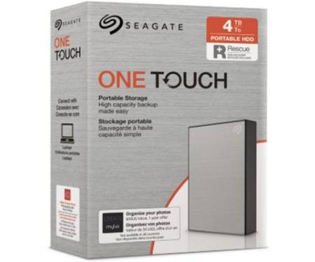 Внешний жесткий диск 2.5" 4TB One Touch USB 3.2 Seagate (STKC4000401)