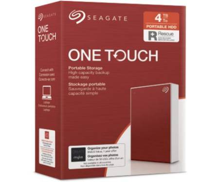 Внешний жесткий диск 2.5" 4TB One Touch USB 3.2 Seagate (STKC4000403)