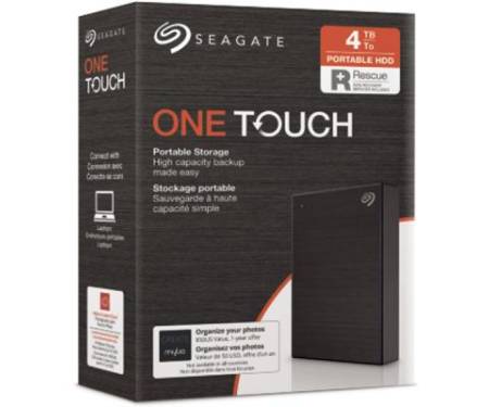 Внешний жесткий диск 2.5" 4TB One Touch USB 3.2 Seagate (STKC4000400)