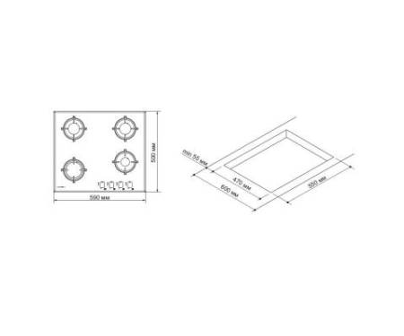 Варочная поверхность PYRAMIDA PFG 646 S BLACK